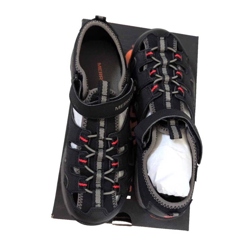 Merrell ML Hydro H20 Hiker Sandals -Boys Size 7 - Black - New - Picture 2 of 5